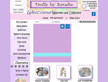 Tablet Screenshot of dollsbysandie.com